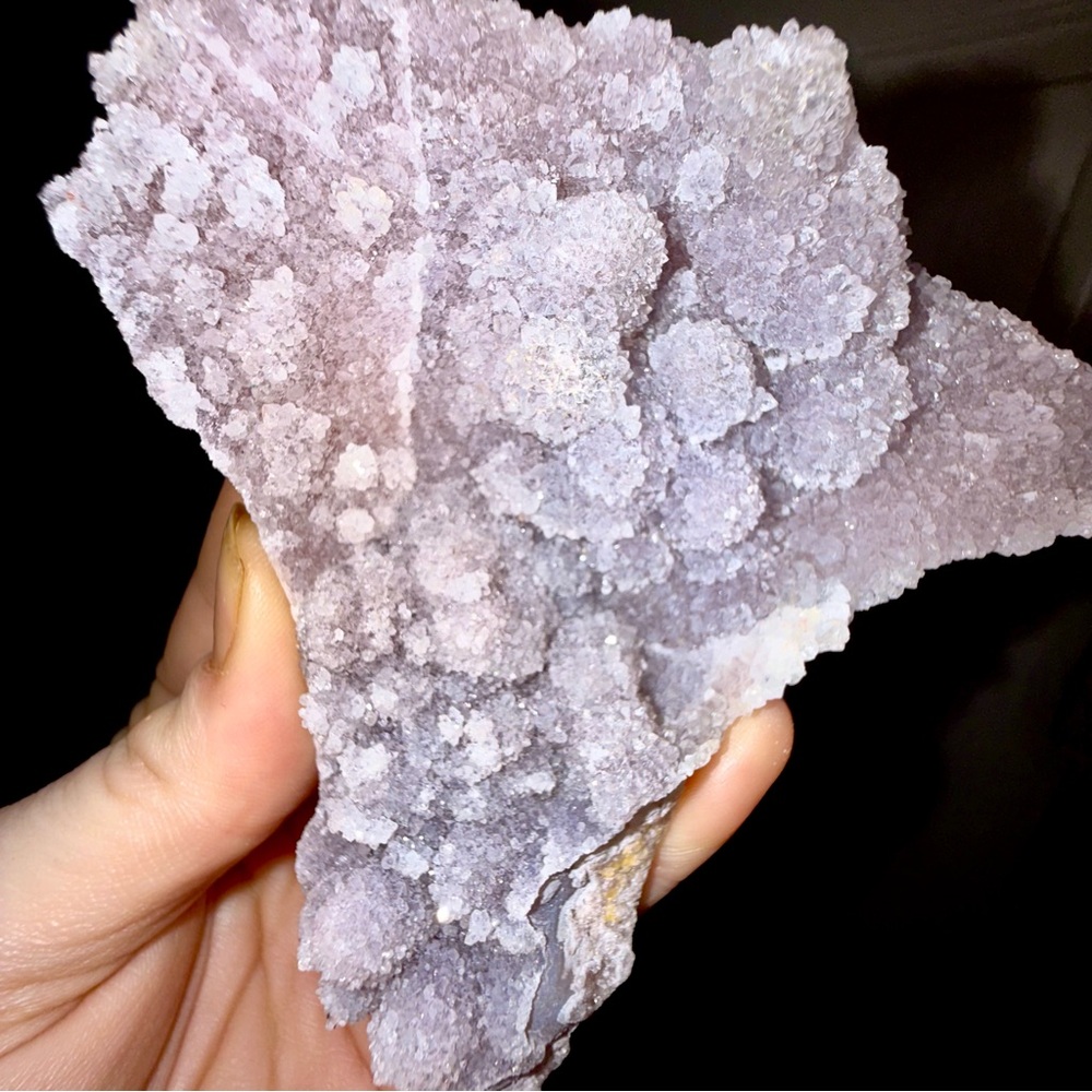 Lavender Amethyst Druzy Plate Sparkling Quartz Crystal Specimen